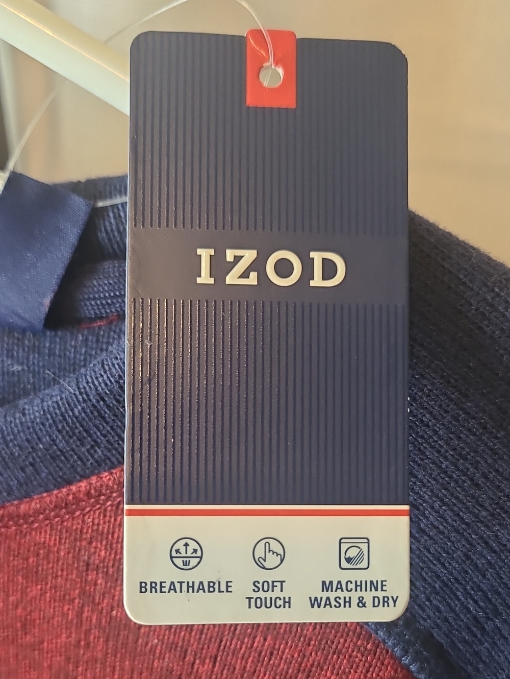 IZOD Men's Port Royal Colorback Long Sleeve Fleece Crewneck Sweatshirt XL New - Picture 2 of 4